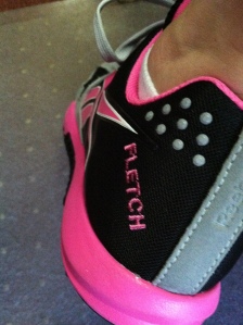 Fletch's shoes.